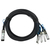 BlueOptics Q28-4S28-DAC-3M-CP-BL InfiniBand/fibre optic cable QSFP28 4xSFP28 Zwart