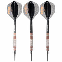 Softdart, bronze silber schwarz, 97,5% Tungsten, 18 Gramm