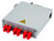 STX Tragschienen-Verteiler mit 6xST Duplex-Kupplungen, Singlemode und