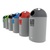 Buddy Recycling Bin - 84 Litre - No Liner - Plastic Bottles - Red Lid - Sad Aperture