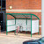 Premier Cycle Shelter - Perforated Steel Sides - Black (AX)