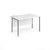 Contract 25 straight desk with graphite H-Frame leg 1200mm x 800mm - white top
