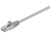 CAT 5e Patchkabel, F/UTP, grau, 0.25 m - Kupferkaschierter Aluminiumleiter (CCA)