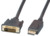 DisplayPort/DVI 24+1 Kabel,A-A St-St, 3m, schwarz
