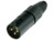 XLR-Stecker, 3-polig, versilbert, 2,5 mm², AWG 14, Metall, NC3MX-BAG