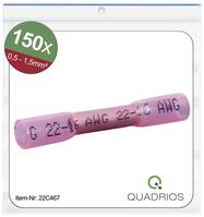 Quadrios 22C467 Ütközős összekötő Zsugorcsővel 0.5 mm² 1.5 mm² Teljesen szigetelt Piros 1 készlet