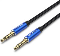 Vention 3.5mm jack/M -> 3.5mm jack/M, (audio,szövet), 5m, kábel