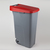 Mülltonne 110 Liter mit Deckel 420 x 570 x 880 mm Kunststoff rot