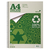 Silvine A4 Wirebound Card Cover Notebook Recycled 104 Pages Green (Pack 12)