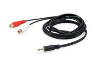Audio Cable 250 M 2 X Rca 3.5Mm Black