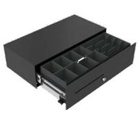Micro Slide-Out Cash Drawer, Black, 453x224x130,
