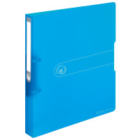 Ringbuch A4 PP 2-Ring 3,8cm transparent blau easy orga to go
