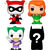 BLISTER 4 FIGURAS BITTY POP DC COMICS HARLEY QUINN