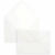Briefumschläge Offset transparent 110x185mm 90g/qm HK VE=100 Stück weiß