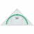Geometrie-Dreieck Green Line 16cm glasklar grün hinterlegt