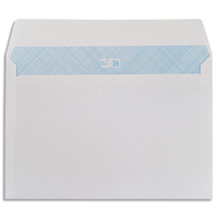 PERGAMY Boîte de 500 enveloppes Blanches sans fenêtre 80g C5 162x229 mm auto-adhésives