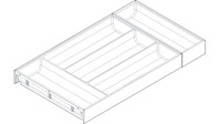 Besteckeinsatz BLUM AMBIA-LINE ZC7S550BS3 OG-M, für LEGRABOX Schubkasten, Kunststoff, 5 Besteckfächer, NL 550mm, Breite 300mm oriongrau matt