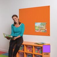 Bright coloured noticeboards