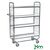 Kongamek order picking trolleys with adjustable shelves, H x W x L - 1590 x 470 x 1195 with 4 shelves