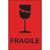 Self adhesive packaging labels - 150 x 100mm - Fragile