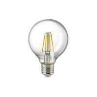 LED Filament-Globelampe G80, E27, 7W 2700K 806lm 300°, CRi> 90, dimmbar, klar