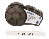 Hochleistungsetiketten 9,53 mm breit Nylongewebe B-499/weiß M21-375-499 Rolle à 4,8 mtr.