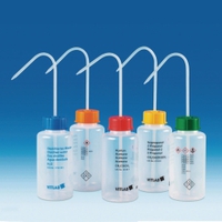 VITsafe™ safety wash bottles wide-mouth PP/LDPE Imprint text Methylene chloride