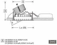 LTS Strahlereinsatz SCEKLP 10.2030.50 Scene 1 System LED 29W 830 2305lm 50o