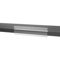 Shelf Barker / Sign Wobbler with Insert and Front Stopper, to stick to shelves | 0.4 mm anti-reflective 210 x 73 mm (W x H)