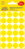 Markierungspunkte, Ø 18 mm, 4 Bogen/96 Etiketten, gelb