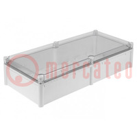 Enclosure: multipurpose; X: 278mm; Y: 558mm; Z: 130mm; SOLID; grey