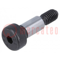 Shoulder screw; steel; M5; 0.8; Thread len: 9.5mm; hex key; HEX 3mm