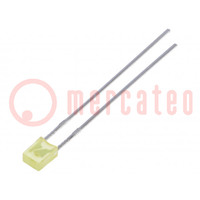 LED; rectangular; 3,2x2x4,15mm; amarillo; 30÷70mcd; 130°; 20mA