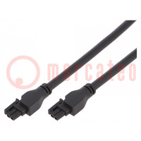Câble; Micro-Fit 3.0; femelle; PIN: 2; Long: 1m; 5,5A; Isolation: PVC