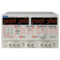 Power supply: laboratory; linear,adjustable,multi-channel; 0÷4A