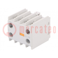 Auxiliary contacts; Series: METAMEC; Leads: screw terminals; IP20
