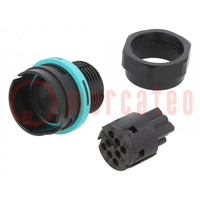 Connector: AC supply; screw terminal; female; TH406; 0.5÷1mm2