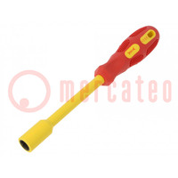 Screwdriver; insulated; 6-angles socket; HEX 11mm