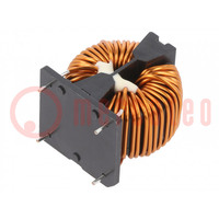 Inductor: wire with current compensation; THT; 11.8mH; 20.83mΩ