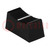 Bouton: glissière; noir; 23x11x11mm; largeur de glissière 3/4mm