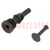 Fastener for fans and protections; plastic; black; 4.5mm