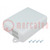 Enclosure: wall mounting; X: 90mm; Y: 115mm; Z: 37mm; ABS; grey
