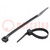 Cable tie; L: 150mm; W: 7.6mm; polyamide; 533N; black; Ømax: 35mm