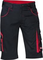 Spodnie bermudy 24 FORTIS, czarny/czerwony, rozm.64