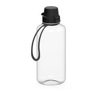 Artikelbild Trinkflasche "School", 1,0 l, inkl. Strap, transparent/schwarz