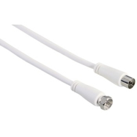 Hama 00122526 coaxial cable 5 m F White