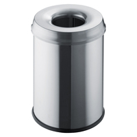 Helit H2515400 waste container Round Steel Grey