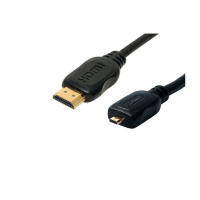 S-Conn HDMI - Micro-HDMI 1m HDMI kabel HDMI Type A (Standaard) HDMI Type D (Micro) Zwart