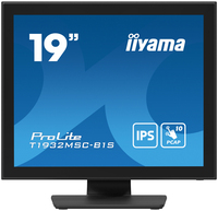 iiyama ProLite T1932MSC-B1S monitor komputerowy 48,3 cm (19") 1280 x 1024 px Full HD LED Ekran dotykowy Blad Czarny