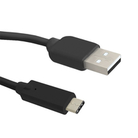 Qoltec 50496 kabel USB 0,25 m USB 2.0 USB C USB A Czarny